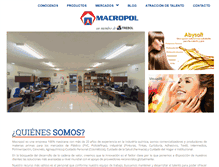 Tablet Screenshot of macropol.com.mx